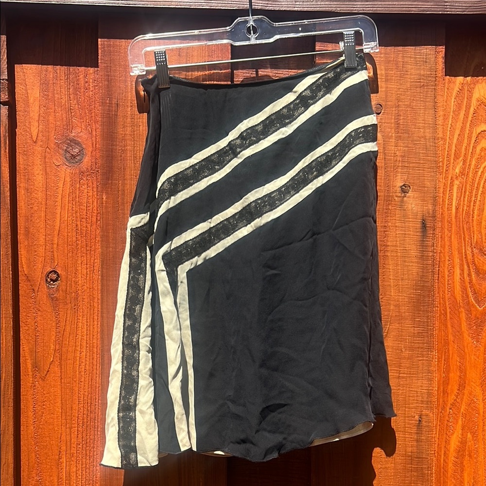 Elegant Black and Cream Skirt